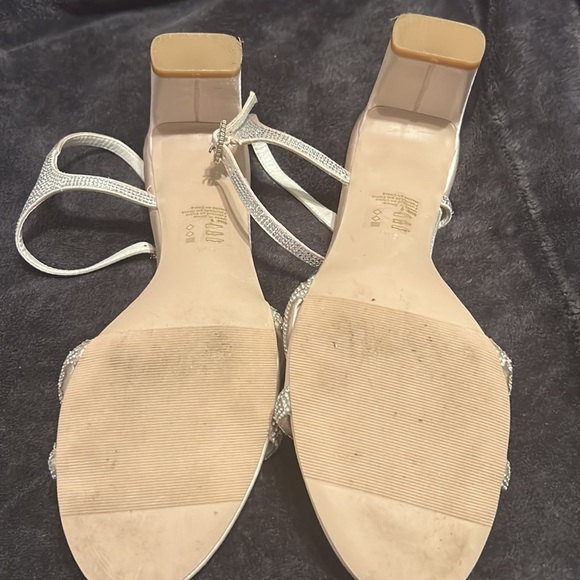 Champagne Sparkling Strappy Bridesmaid Heels size 9 - Picture 4 of 5